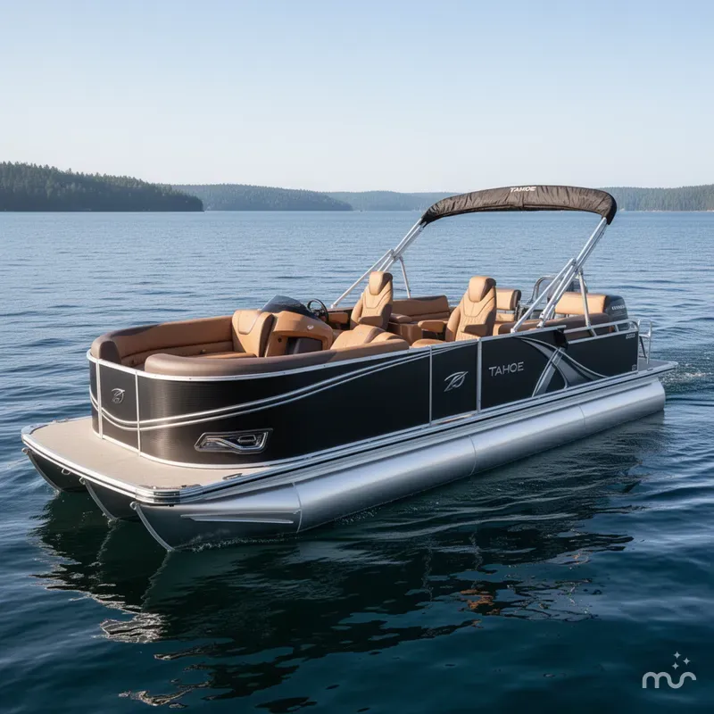 Slide: The Image of Tahoe LTZ 2385 Quad Lounge Shift SS Tritoon & Honda 4-Stroke EFI 2026 - 0