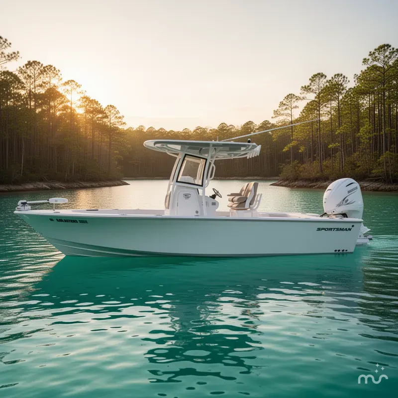 Slide: The Image of Sportsman Masters 267 Bay Boat 2021 - 2