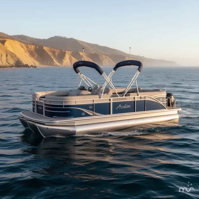 Slide: The Image of Avalon Catalina Quad Lounger Shift - 23 FT w/ 200HP Mercury! 2026 - 0