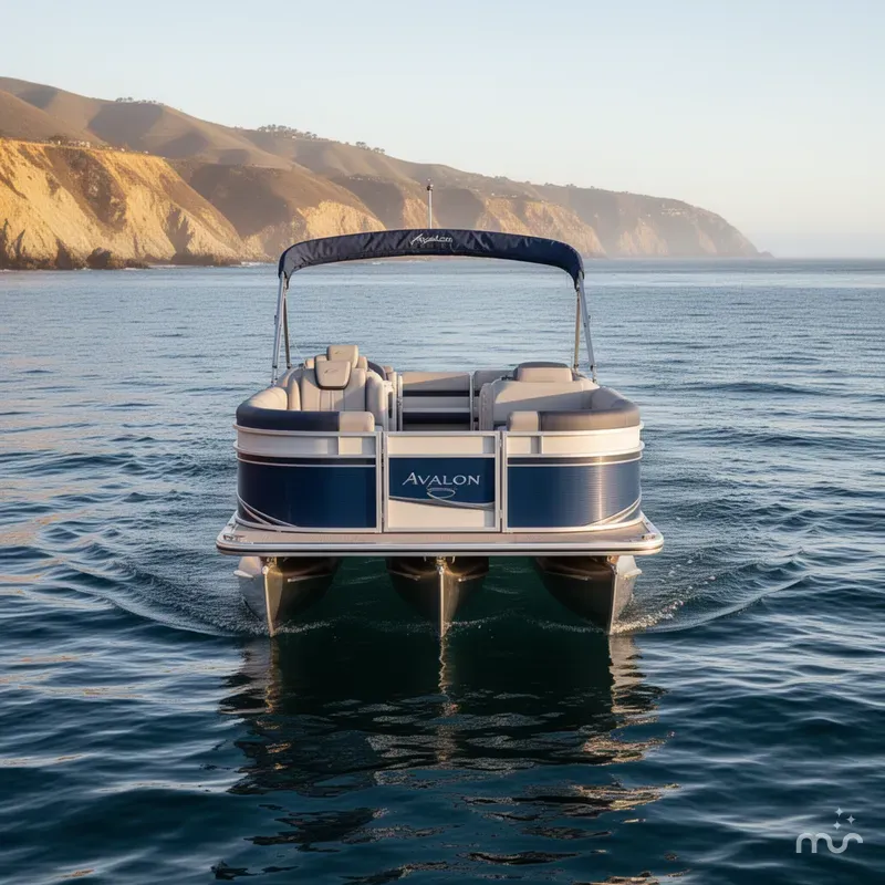 Slide: The Image of Avalon Catalina Quad Lounger Shift - 23 FT w/ 200HP Mercury! 2026 - 1