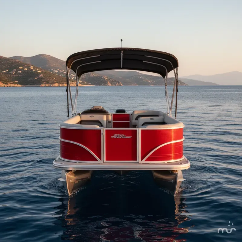 Slide: The Image of Sun Tracker Party Barge 18 DLX 2026 - 3