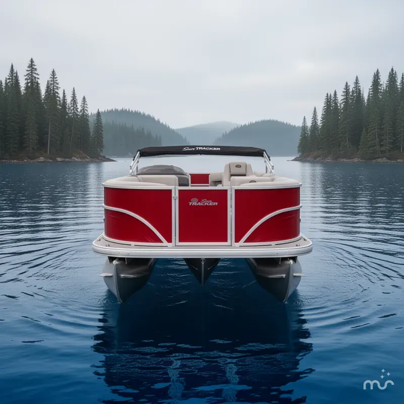 Slide: The Image of Sun Tracker Party Barge 18 DLX 2026 - 3
