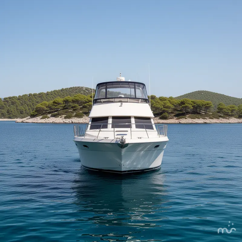 Slide: The Image of Carver Yachts 355 Aft Cabin Motor Yacht 1997 - 1