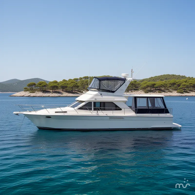 Slide: The Image of Carver Yachts 355 Aft Cabin Motor Yacht 1997 - 2
