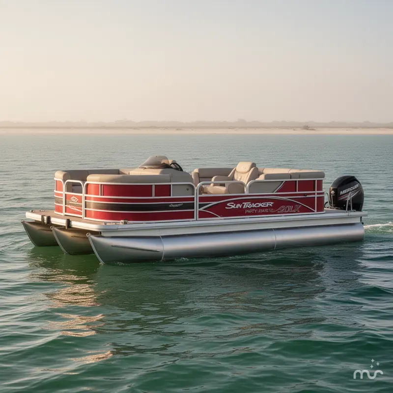 Slide: The Image of Sun Tracker Party Barge 20DLX 2015 - 1
