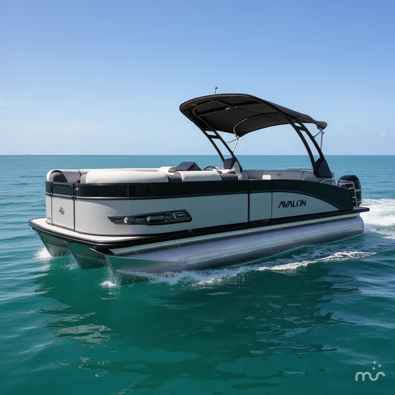 Slide: The Image of Avalon 2385 Catalina Quad Lounger, Tri Toon High Performance 2026 - 0