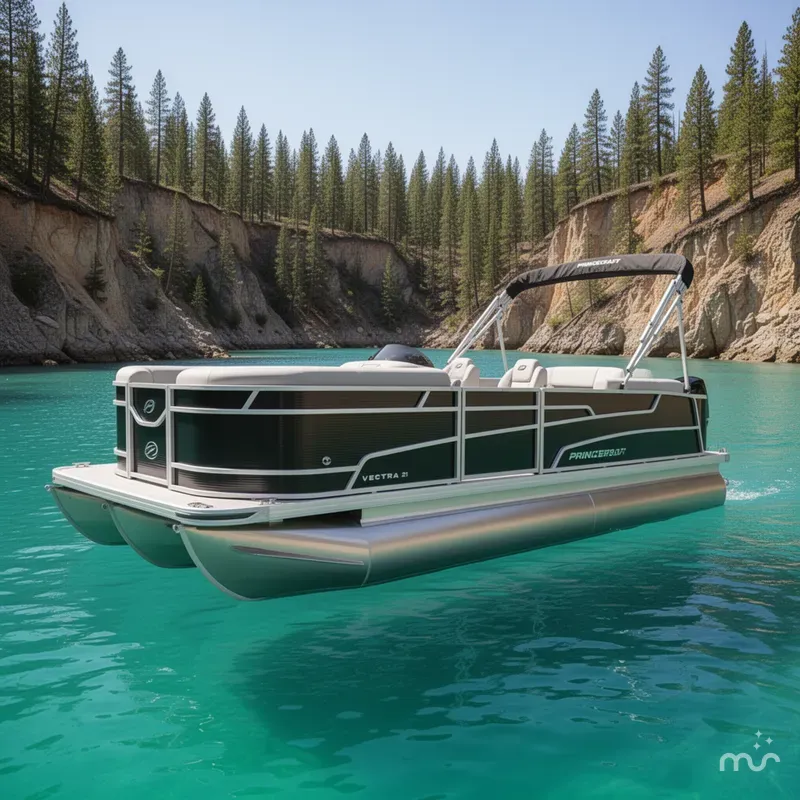 The Image of Princecraft Vectra 21 Quad Lounge Pontoon & Mercury 4-Stroke EFI 2026 - 0