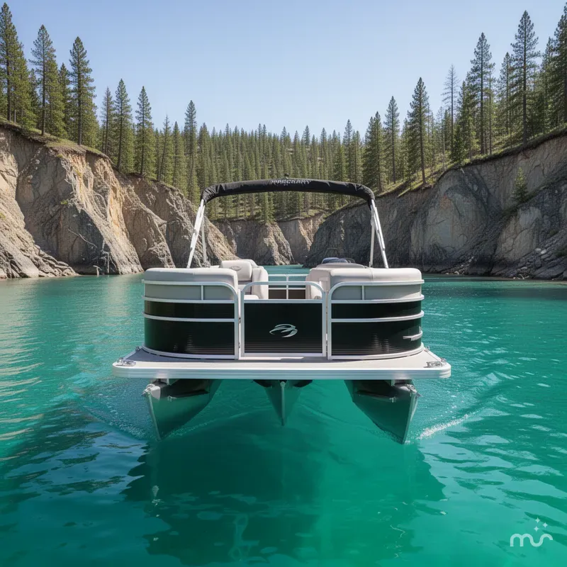 Slide: The Image of Princecraft Vectra 21 Quad Lounge Pontoon & Mercury 4-Stroke EFI 2026 - 1