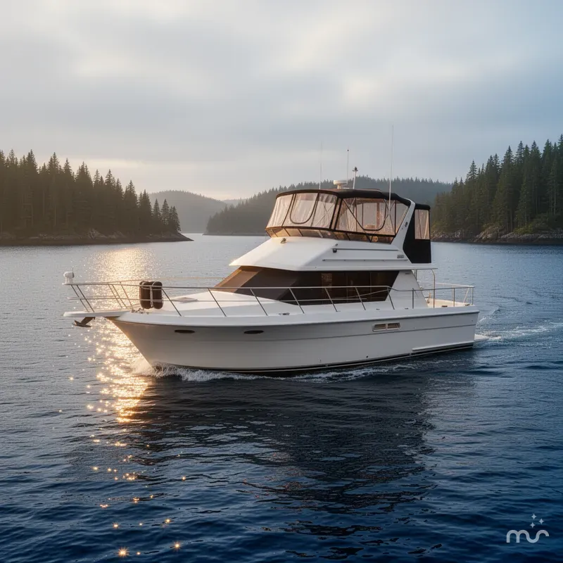 Slide: The Image of Carver Yachts 38 Aft Cabin Motor Yacht 1992 - 1