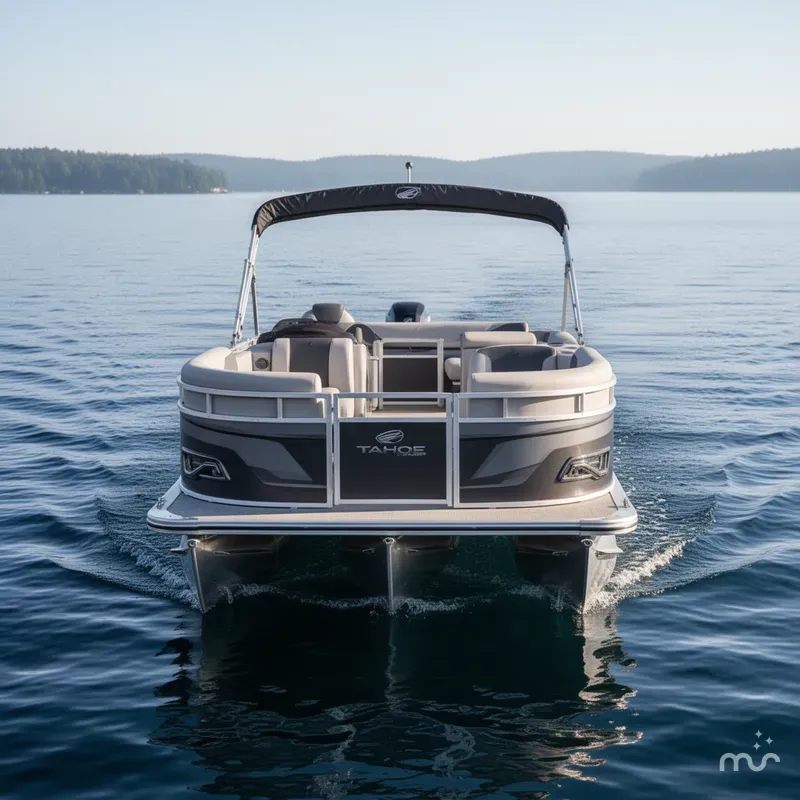 Slide: The Image of Tahoe Sport 2385 Swingback (VRB) Tritoon & Honda 4-Stroke EFI 2026 - 1