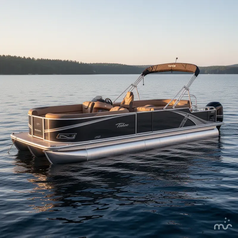 Slide: The Image of Tahoe LTZ 2385 Elite Cruise Tritoon & Honda 4-Stroke EFI 2026 - 2