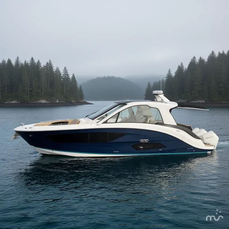 Slide: The Image of Sea Ray Sundancer 370 Outboard 2022 - 2