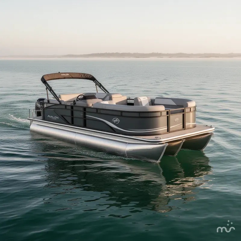Slide: The Image of Avalon Venture 85 23 REAR BENCH-140HP 2026 - 2
