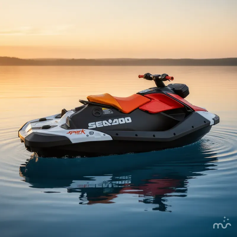 Slide: The Image of Sea-Doo PWC SPARK TRIXX 90 AUD WH 1UP IBR 26 2026 - 2