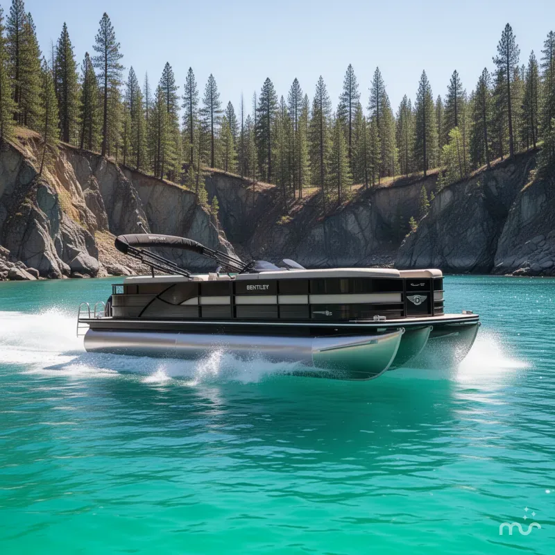 Slide: The Image of Bentley Pontoons Legacy 243 Navigator 2026 - 1