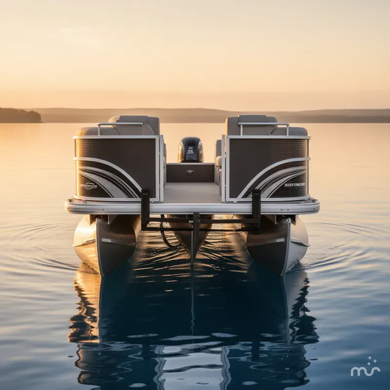 Slide: The Image of Sun Tracker Party Barge 18 DLX 2026 - 2