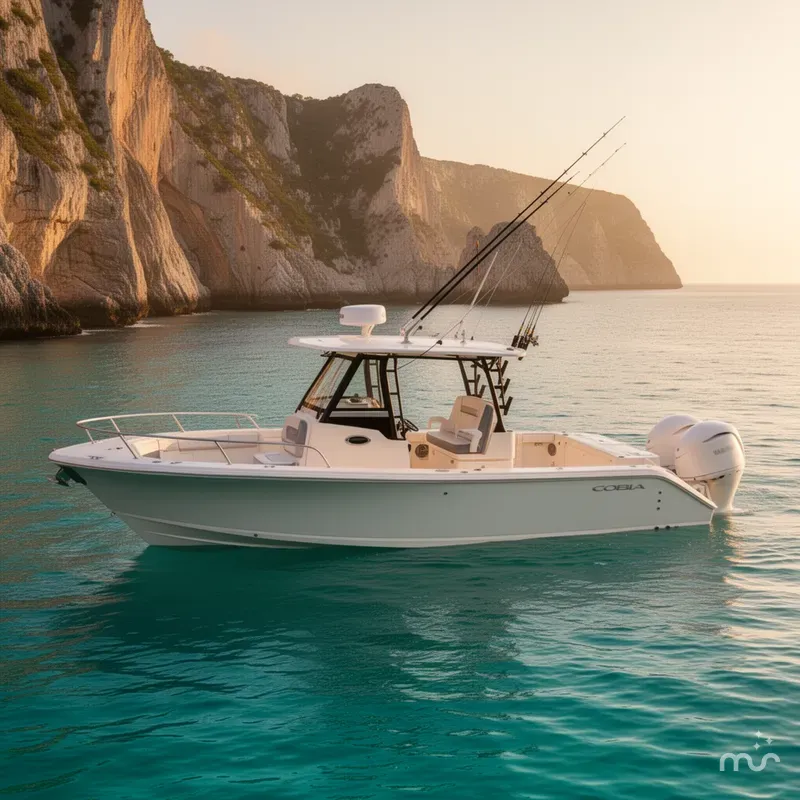 Slide: The Image of Cobia 305 Center Console 2026 - 2