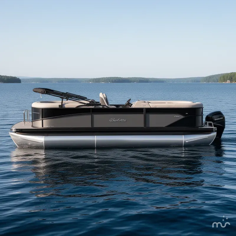 Slide: The Image of Barletta Cabrio 22 Quad Lounge 115HP Pontoon - $39995 2025 - 0