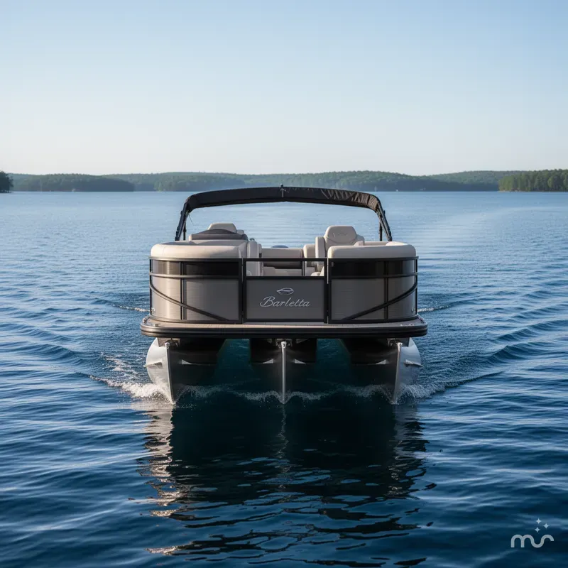Slide: The Image of Barletta Cabrio 22 Quad Lounge 115HP Pontoon - $39995 2025 - 1