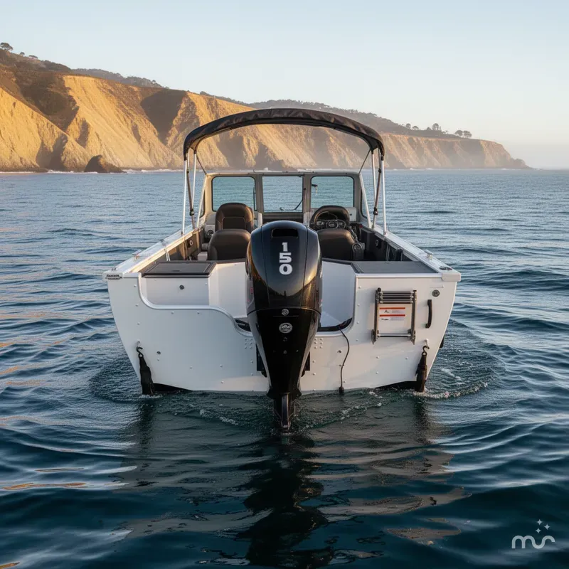 Slide: The Image of Crestliner 1850 Commander Elite w/ 150HP Mercury & 9.9HP Kicker! 2020 - 3