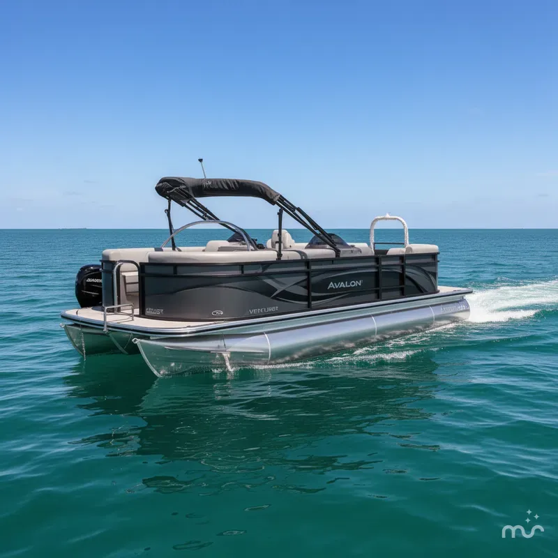 Slide: The Image of Avalon Venture 85 23 REAR BENCH-140HP 2026 - 2
