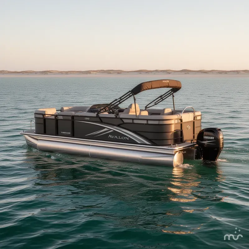 Slide: The Image of Avalon Venture 85 23 REAR BENCH-140HP 2026 - 0