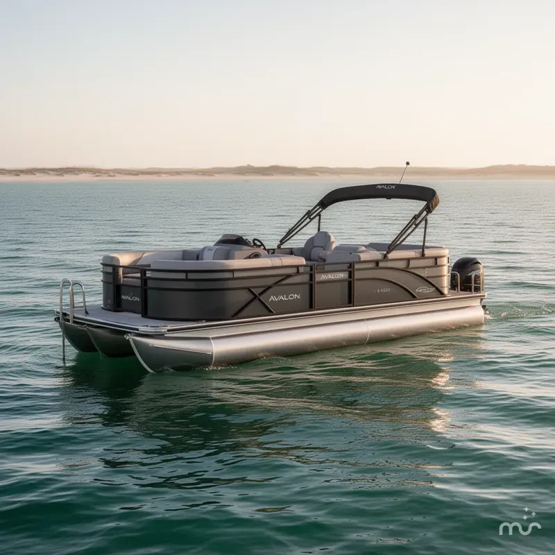 Slide: The Image of Avalon Venture 85 23 REAR BENCH-140HP 2026 - 2