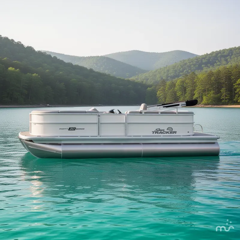 Slide: The Image of Sun Tracker Party Barge 20 DLX 2026 - 2