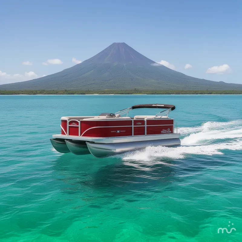 Slide: The Image of Sun Tracker Party Barge 18 DLX 2026 - 4