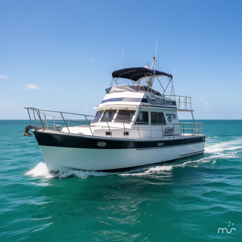 Slide: The Image of Marine Trader Sundeck Fb 1987 - 0