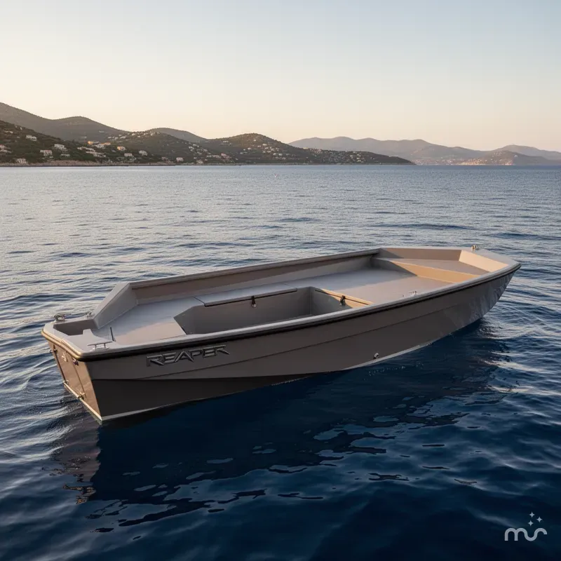 Slide: The Image of Reaper Boats 756 Step Transom 2026 - 2
