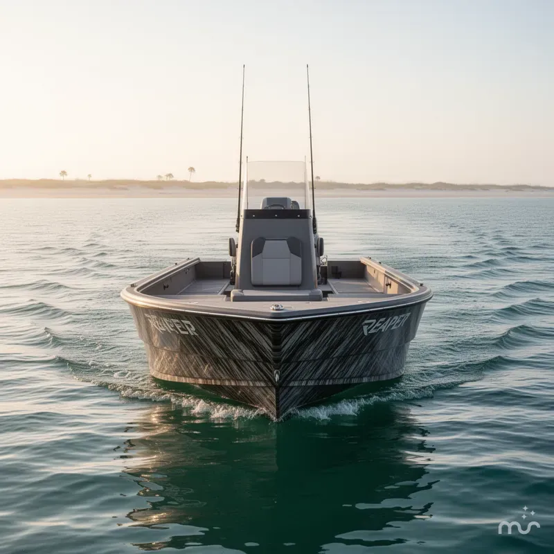 Slide: The Image of Reaper Boats 756 Step Transom 2026 - 1