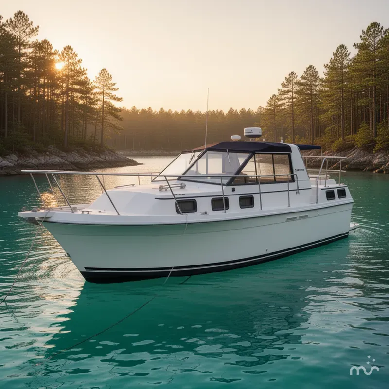 Slide: The Image of Carver Yachts 28 Riviera 1985 - 2