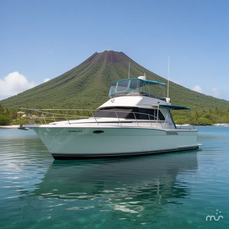 Slide: The Image of Carver Yachts 355 Aft Cabin Motor Yacht 1996 - 1