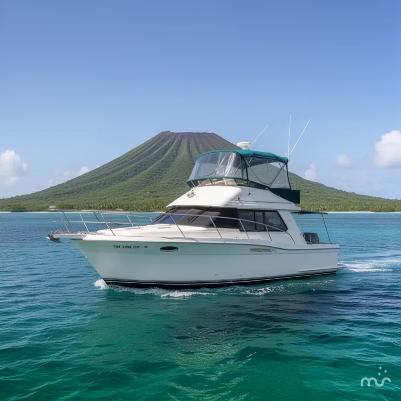 Slide: The Image of Carver Yachts 355 Aft Cabin Motor Yacht 1996 - 2