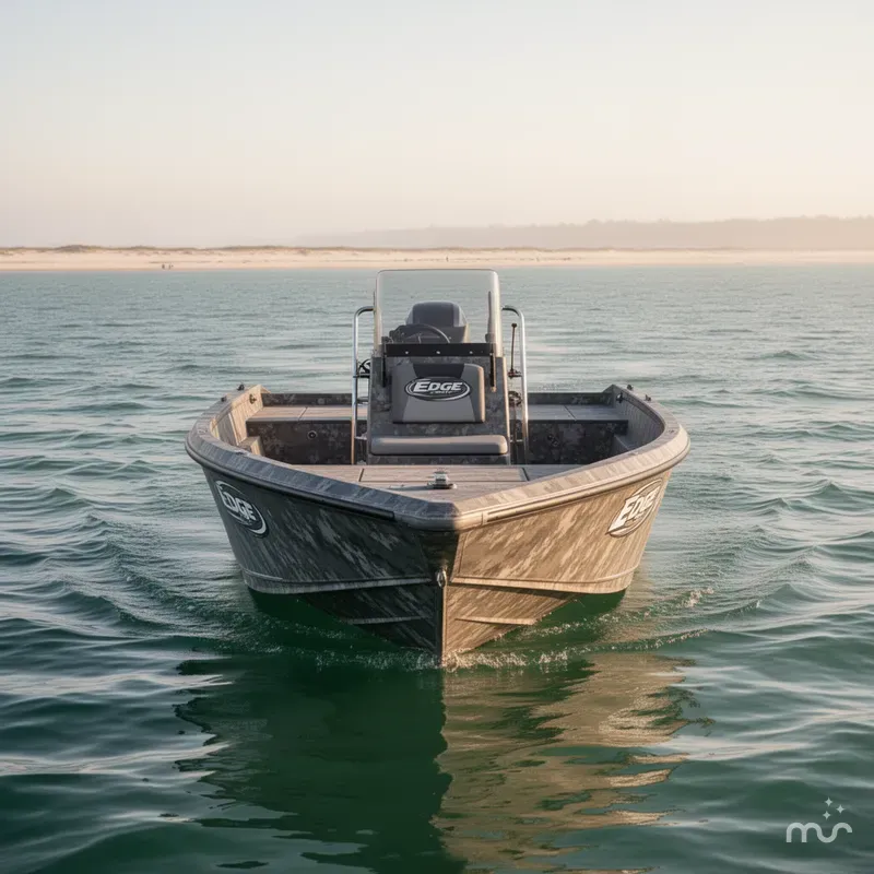 Slide: The Image of Edge Boats Sportsman Series 550 2026 - 2