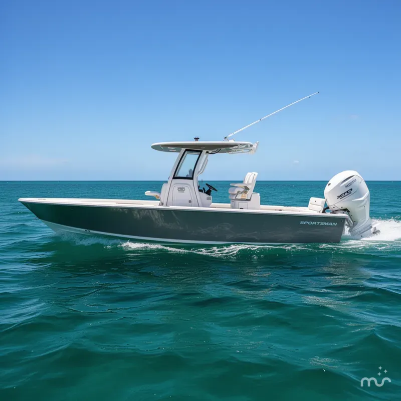 Slide: The Image of Sportsman Masters 267OE Bay Boat 2026 - 2