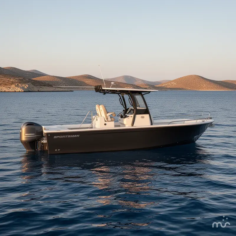 Slide: The Image of Sportsman Masters 267OE Bay Boat 2025 - 2