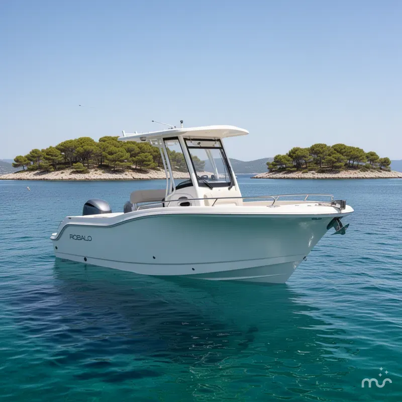 Slide: The Image of Robalo R250 Center Console 2026 - 2