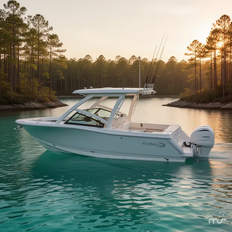 Slide: The Image of Robalo R277 Dual Console 2026 - 2