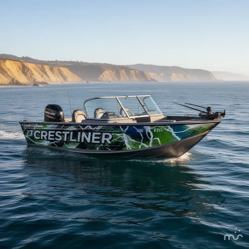 Slide: The Image of Crestliner 1950 Fish Hawk Walk-through w/ 175HP Mercury! 2018 - 0