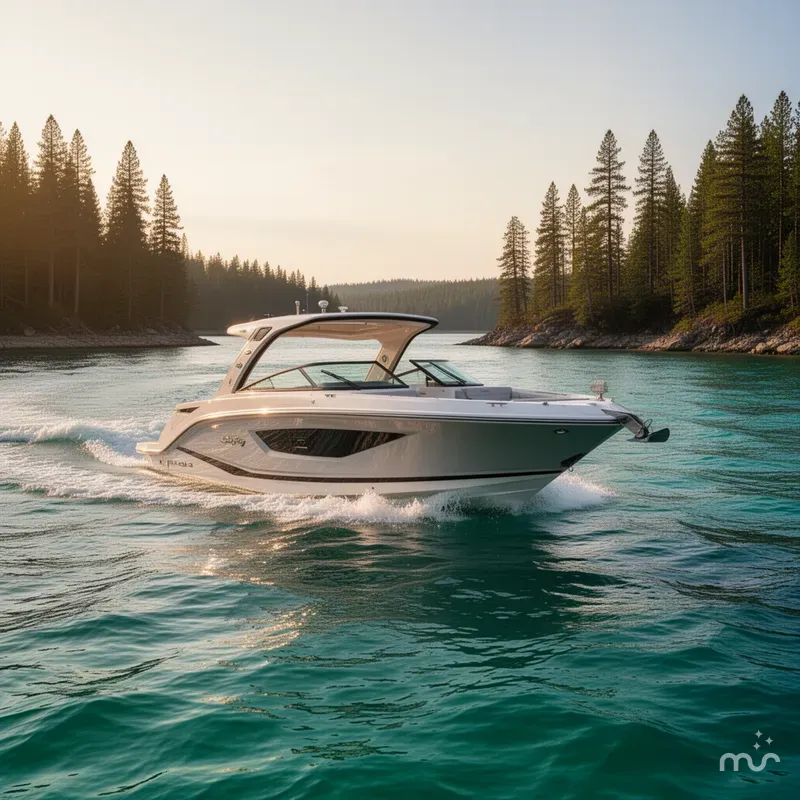 Slide: The Image of Sea Ray SLX 350 Outboard 2020 - 4