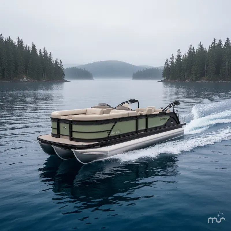 Slide: The Image of Godfrey Sweetwater 22' Single Flip Lounge Tritoon - 2286 SFLC 2026 - 1