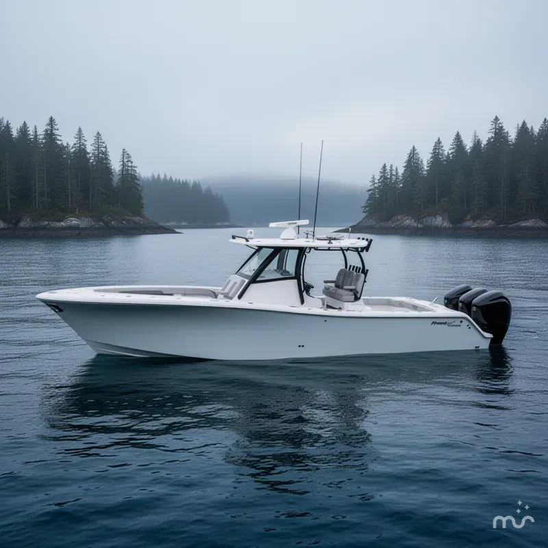 Slide: The Image of Front Runner 36 Center Console 2025 - 2