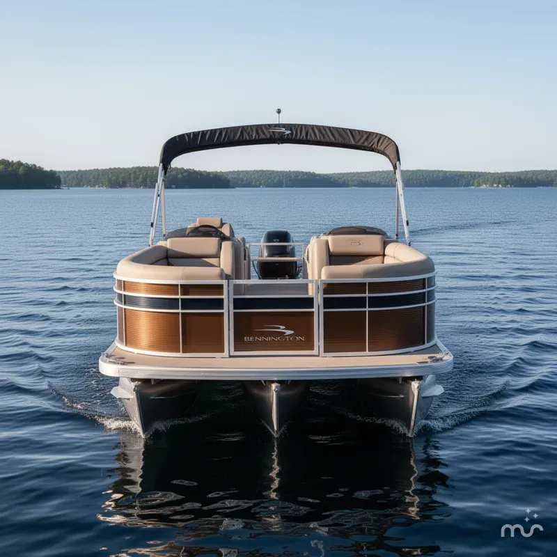 Slide: The Image of Bennington 22 SSR Quad Lounge Pontoon 2020 - 2