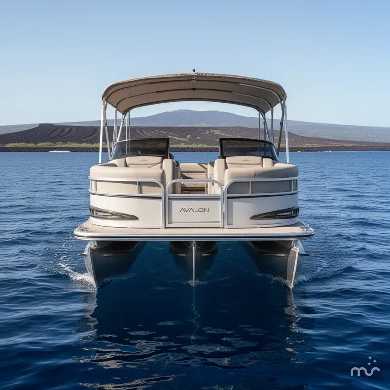Slide: The Image of Avalon Catalina Quad Lounger Shift Windshield 25 FT 2026 - 1
