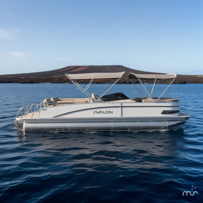 Slide: The Image of Avalon Catalina Quad Lounger Shift Windshield 25 FT 2026 - 2