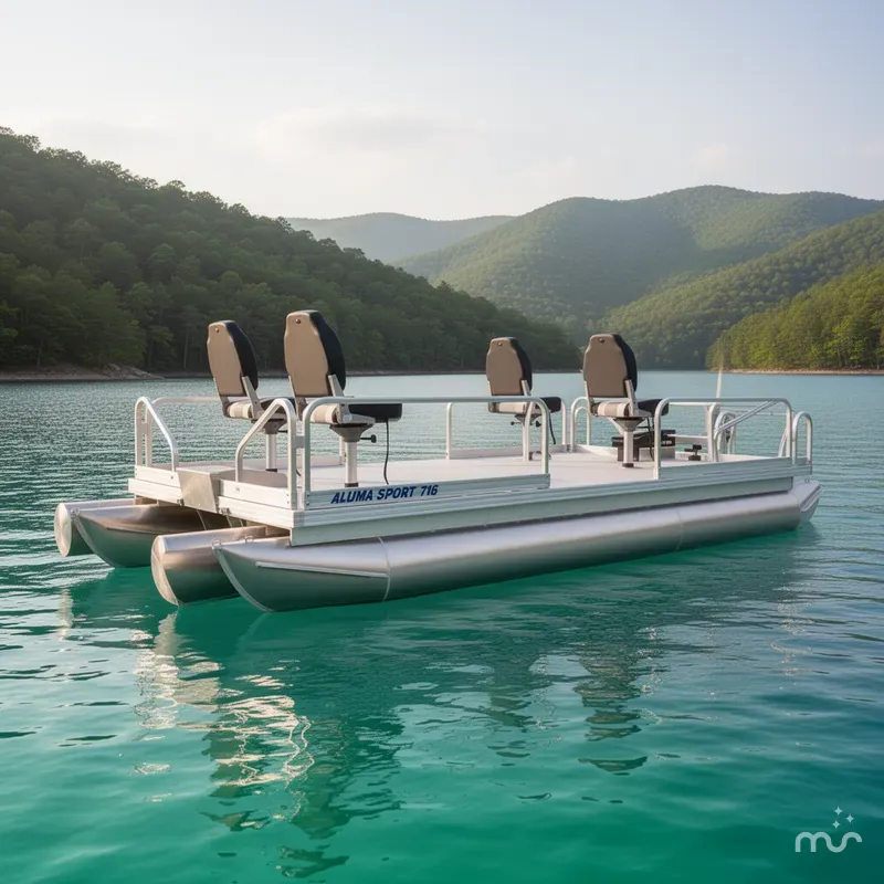 The Image of Hotwoods Pontoons Aluma Sport 716 2026 - 0