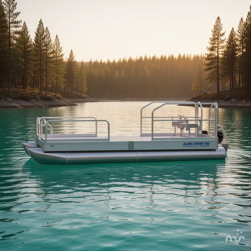 Slide: The Image of Hotwoods Pontoons Aluma Sport 615 2026 - 2