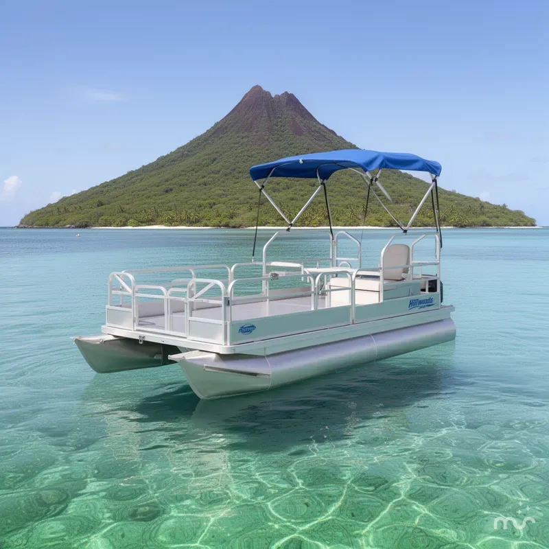 Slide: The Image of Hotwoods Pontoons Aluma Sport 615 2026 - 2